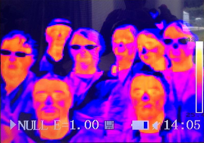 Photo de groupe de l'OCA en infrarouge !